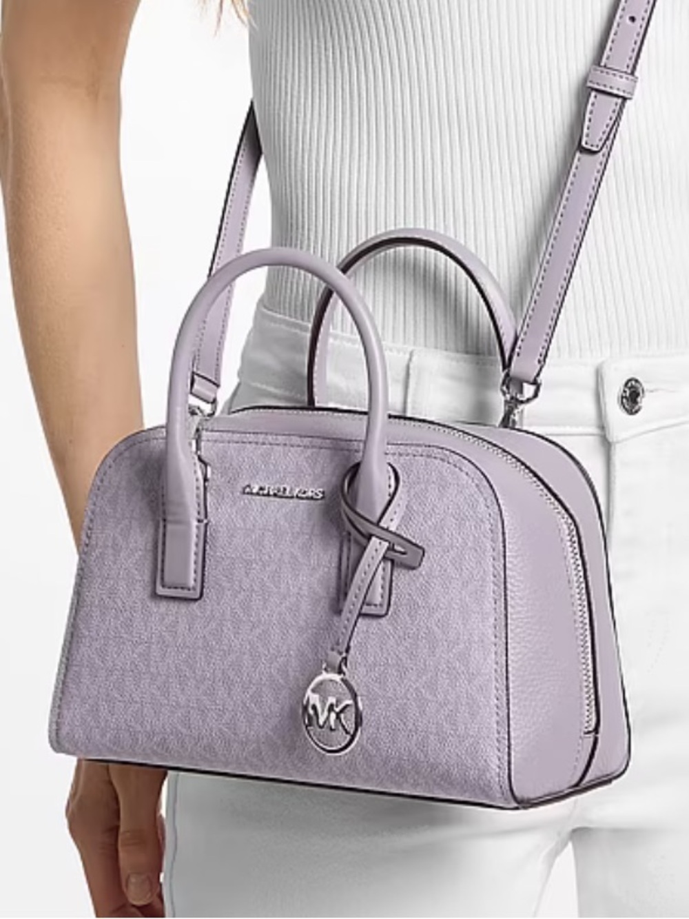 Michael Kors Ashton Small Signature Logo Messenger Satchel Crossbody Bag
Lilac